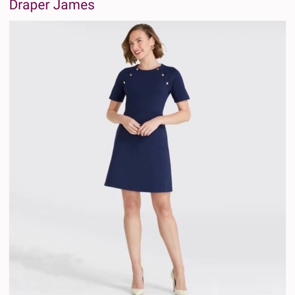 Draper James navy sailor dress S - Picture 1 of 3